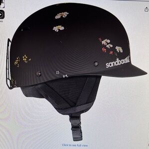 Sandbox small matte garden night Black Floral snowboard ski Helmet new ar776